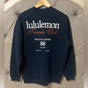 Lululemon Heavyweight Fleece Pullover Tennis Club Sweatshirt